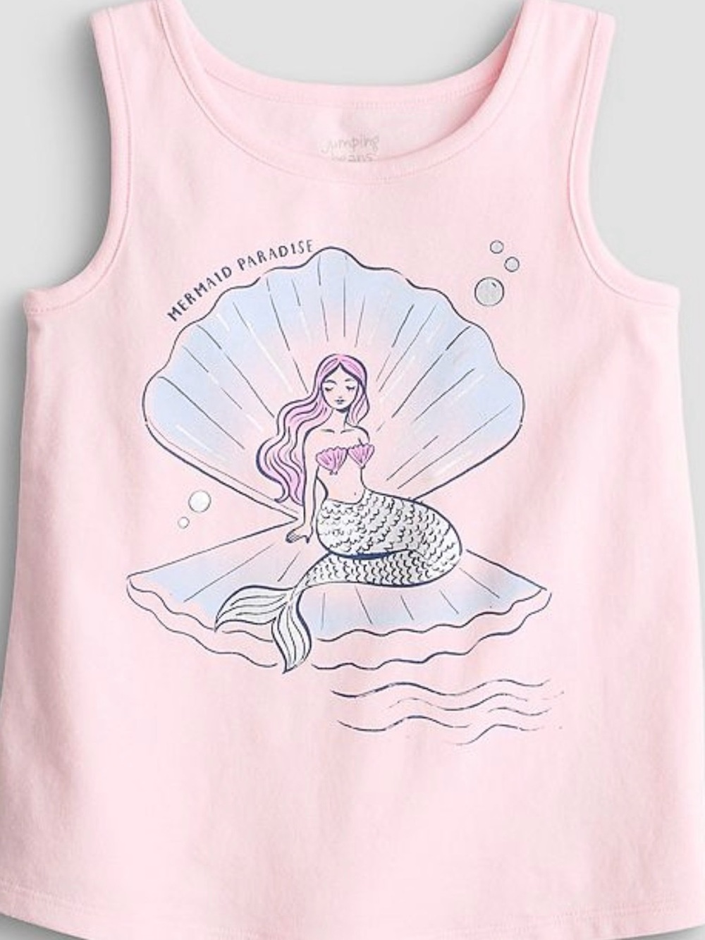 Jumping beans Pink Mermaid Shell Tank Top size 2T